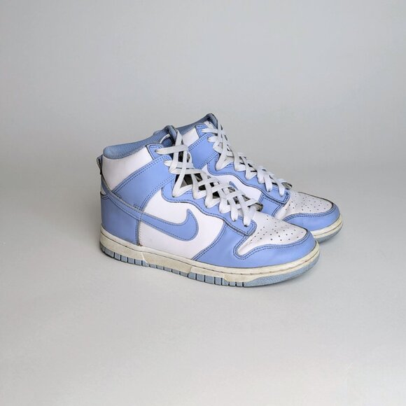 Nike Dunk High Aluminium University Light Blue Woman size :6.5 - Picture 4 of 8
